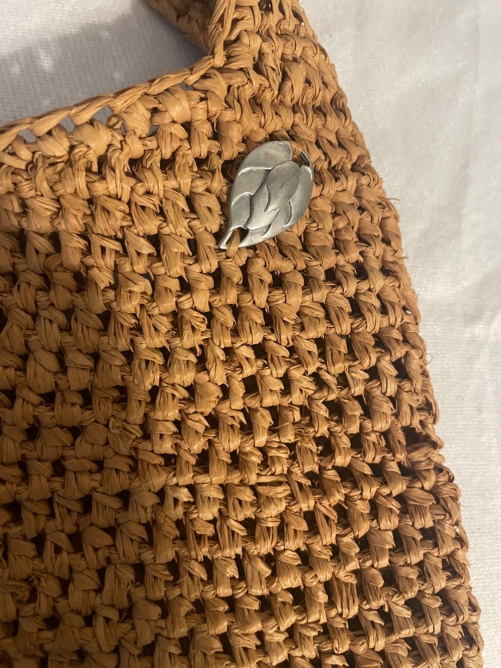 Kaminski Handwoven Straw Crossbody Bag in Brown - Picture 2 of 6